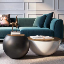 New creative round large bowl coffee table modern minimalist round combination Nordic ins net red light luxury designer side table