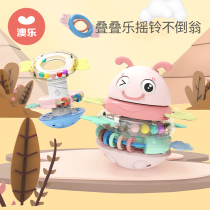 Ao Le tumbler toys baby hand-grabbing Bell 0-1-2 years old tooth gum music early childhood education infant comfort toys