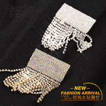 Rhinestone tassel brooch Womens Korean clothing accessories Scarf buckle coat sweater fashion pin decorative corsage jewelry