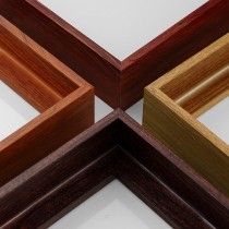 Three-dimensional thickened high aluminum alloy picture frame line wood grain color photo frame hanging wall custom mirror frame outer frame custom-made aluminum profile