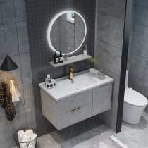 Light luxury bathroom cabinet Bathroom sink sink sink Wash basin cabinet combination Modern simple Nordic bathroom cabinet