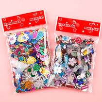 DIY handmade sequin accessories Beads beads bright pieces Shaped color acrylic drill handmade materials