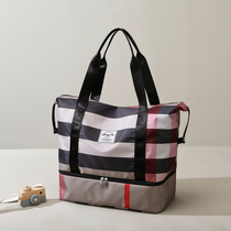 Hand Luggage Bag Woman Light Large Capacity Short Fashion Travel Tourist Casserole Bags Clothes Able To Pull Rod Box