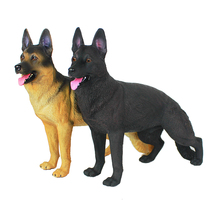Simulation animal model Dog toy German shepherd ornaments Pet dog Big wolf dog German Shepherd dog German black back