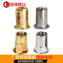 Flat head rivet nut Rivet nut Rivet nut Pull female pull cap 304 stainless steel aluminum M3-M12