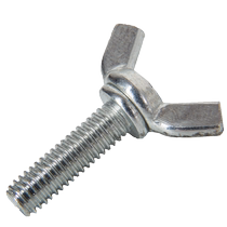 Carbon steel white zinc butterfly screw butterfly horn ingot hand screw dish butterfly bolt M4M5M6M8
