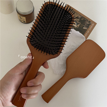 Small S Amway comb into the scalp giant comfortable large air cushion comb Star massage airbag wooden comb