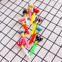 Blowing the roll blowing dragon whistle cartoon cheer for childrens birthday party supplies long nose blowing dragon