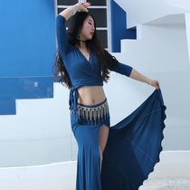 Belly dance costume women practice suit 2020 new suit Oriental dance dress sexy fishtail skirt beginner long dress
