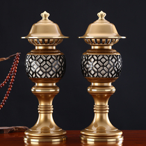 Yuantong Buddhism supplies Taiwan pure copper Buddha front lamp household led electric power supply Buddha lamp Shrine lamp