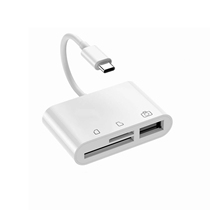 Canon SLR camera 5D3 5D4 1DX3 connect Apple Xiaomi mobile phone reader OTG data cable SD XQD CF U disk typeec tablet USB
