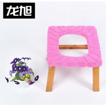 Elderly pregnant woman children rectangular solid wood head toilet stool squatting stool seat toilet seat toilet cushion cushion