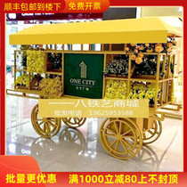 European-style wrought outdoor flower shop hotel real estate floating flower stand wedding decoration props