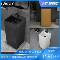 Nordic column washbasin integrated bathroom Floor-to-ceiling washbasin Household creative small apartment washbasin