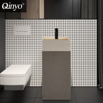 Nordic rock plate column basin conjoined wash basin toilet wash basin balcony outdoor courtyard post wash basin