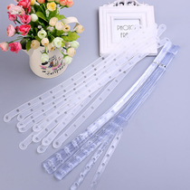 Plastic connection link set chain clothing store pants rack transparent leather strip drying rack clip adult clothes non-slip