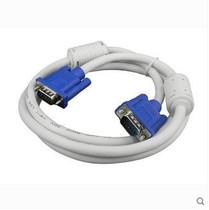 VGA video line double shielded thick white line blue head computer TV projector dedicated