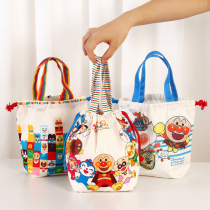 Corset mouth drawstring Japanese lunch box bag work student Breadman storage with rice Hand bag lunch bag