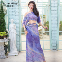 Dance in the dance of the belly dance costume practice suit Oriental dance suit performance costume long skirt suit