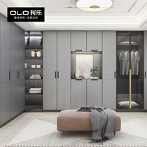 (I music) to Shang wardrobe modern simple home bedroom cloakroom whole house custom light luxury furniture small apartment