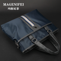 Margni Fi Business Casual Mens Bag Single Shoulder Bag Mens Handbag Slanted Satchel BRIEFCASE CANVAS CROSS