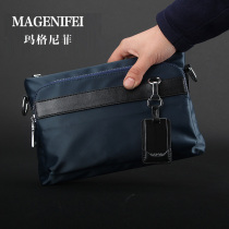 Margniti mens hand grab bag waterproof oxford cloth handbag male sails casual clip bag nylon cloth single shoulder inclined satchel bag