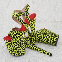 Leecabe New BAO WEN heels hot selling sexy high heel sandals steel pipe stage catwalk high heel dance shoes 1B