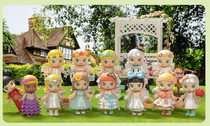 2 full of 100 popmart bubble Matt Molly wedding flower girl series doll blind hand