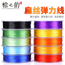 Flat silk elastic cord string bead bracelet with bracelet in hand string beads bracelet necklace chain necklace with crystal text to play Buddha beads