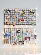 ins photo wall ornaments shelf grid non-hole photo frame hanging wall photo wall post net red room layout