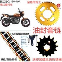Adapting Qianjiang motorcycle speed modification accessories Qianjiang long QJ150-19A Oil Seal set chain chain chain