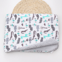 Autumn and winter double thick baby blanket Foreign Trade baby blanket blanket small quilt lamb blanket