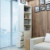 Minimalist bookshelf Side bookcase drawers Computer desk Corner Cabinet Solid Wood Eco plate Custom Living room Housed Storage