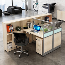 Guangzhou Combo Screen Desk Chair Staff Station Staff Station Financial Desk Office Four Persons Brief Modern Staff Table