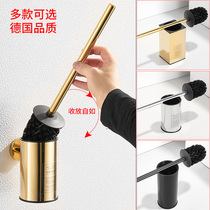Golden Toilet Toilet Brush Suit Hanging Wall Type Stainless Steel Toilet Bowl without dead angle Brush Holder free of punch