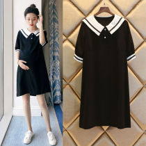 Maternity dress summer 2021 new maternity dress summer fashion skirt summer tide mom chiffon maternity dress summer