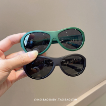 Childrens sunglasses male and female anti-UV flying glasses baby silicone polarized glasses boy fashion sunglasses