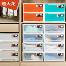 Jutianlong large transparent single-layer drawer type plastic finishing cabinet storage cabinet storage cabinet bottom bedside table