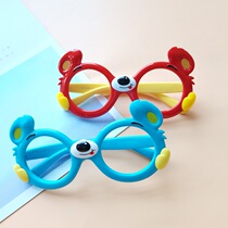 Small Bear Childrens Eye frames No lenses Boys Silicone Soft Material Ultra Light Cute Cartoon Baby Toy Fold