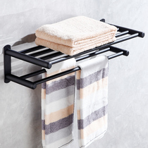 304 Stainless Steel Bath Towel Rack Bathroom Towel Rack Hotel Guesthouses Toilet Shelve Bathroom Pendant free of punch