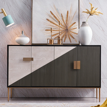 Italian minimalist entrance cabinet modern Nordic foyer decoration cabinet light luxury living room storage partition shoe cabinet