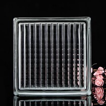 Hollow glass brick partition wall bathroom transparent square super white crystal brick large screen background porch decoration