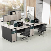 Desk Sub Office Brief Modern Four Persons 4 Persons Industrial Wind Cassette Staff Office Chairs Composition