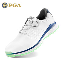 21 new PGA golf shoes men's waterproof breathable spin button sneakers super soft shock absorption burst water bottom