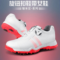 21 new PGM golf shoes womens Korean fashion knob buckle sports shoes breathable waterproof activity spikes