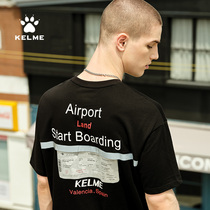 KELME Karmi Sports Casual Short Sleeves Summer New Men And Women Hip Hop Trends Big Patterns T-shirts
