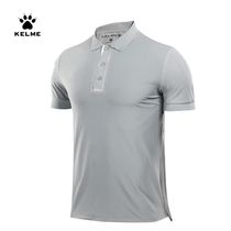 KELME Kalmei solid color casual versatile men polo shirt summer short sleeve comfortable top lapel breathable T-shirt