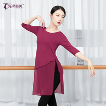 Dance practice Gongfu jacket Female middle sleeve long style Modale Modern Chinese classical dance training Rehearsal Body summer