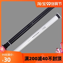 Curtain Rod-free installation telescopic rod bedroom dormitory Roman Rod nail-free simple hook type balcony long single pole