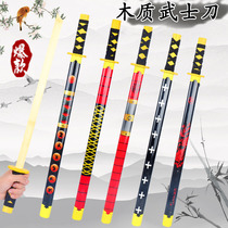 Wooded Cartoon Warrior Knife Sword Temple scenic area Rivers Stall Toys Japans Toyo Great Knife Plot Scenic Spot Hot Sell